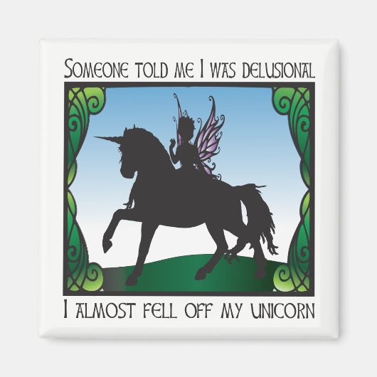 私のユニコーンから落ちそうになった マグネット (正面)