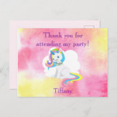 私のユニコーンに参加してくれてありガーリーがとう ポストカード (正面/裏面)