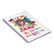 私のユニコーンはキンダ熱狂するボウ ノートブック (右側)