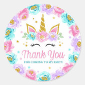 私のユニコーン来に感謝 ラウンドシール (正面)