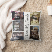 私のユニークな家族写真 クッション (ブランケット)