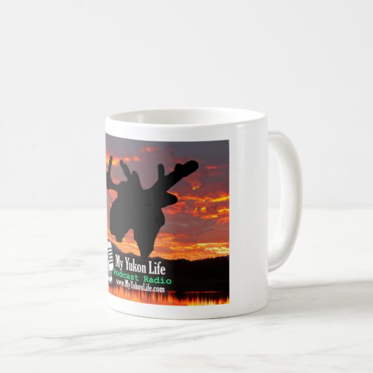 私のユーコン準州の生命ポッドキャストのラジオのマグ コーヒーマグカップ (正面右)
