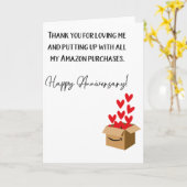 私のユーモアの記念日を愛してくれてありがとう カード (黄色い花)