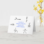 私のヨガの信念カード カード (黄色い花)