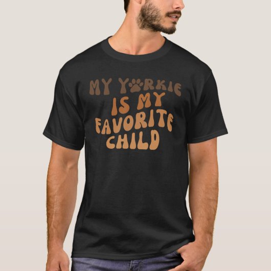 私のヨークシャーテリアは私のお気に入りの子供Groovy Tシャツ (正面)