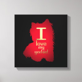 私のヨークシャーテリア キャンバスプリント