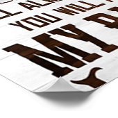 私のライオンの娘への贈り物、娘の誕生日ギフト ポスター (角)