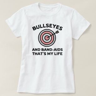 私のライフアーチェリー母であるブルセイスとバンドエイズ Tシャツ
