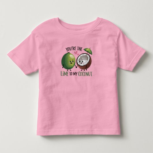私のライムとココナッツベイビー トドラーTシャツ (正面)