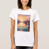 私のラインは災害だが、私は見る – 素晴らし魚釣りT Tシャツ (正面)