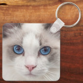 私のラグドールのキーチェーンで人生は良い キーホルダー (裏面)