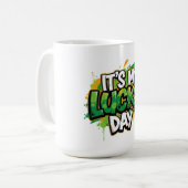 私のラッキーな日セントパトリックの日 コーヒーマグカップ (正面左)