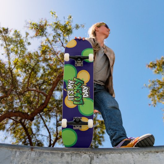 私のラッキーな日セントパトリックの日 スケートボード (室外1)