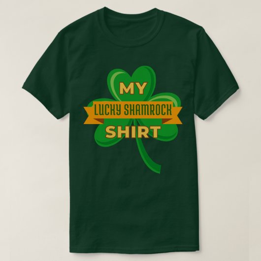 私のラッキーシャムロックシャツ Tシャツ (デザイン正面)