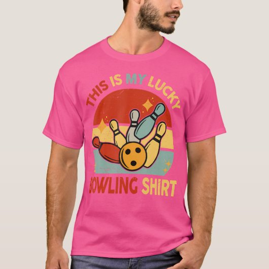 私のラッキーボウリングボール Tシャツ (正面)