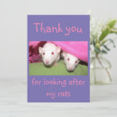 私のラットカードを預かってくれてありがとう サンキューカード (スタンド正面)