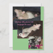 私のラットカードを預かってくれてありがとう サンキューカード (裏面)