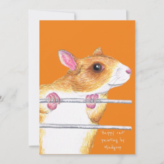 私のラットカードを預かってくれてありがとう サンキューカード (裏面)