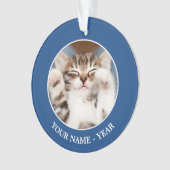 私のラップの子ネコ オーナメント (正面)