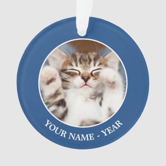 私のラップの子ネコ オーナメント (正面)