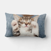 私のラップの子ネコ ランバークッション (裏面)