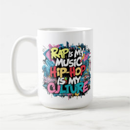 私のラップの音楽は、ヒップホップは私の文化である コーヒーマグカップ