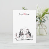 私のラブバグにバレンタインデーのプレゼント シーズンカード (スタンド正面)