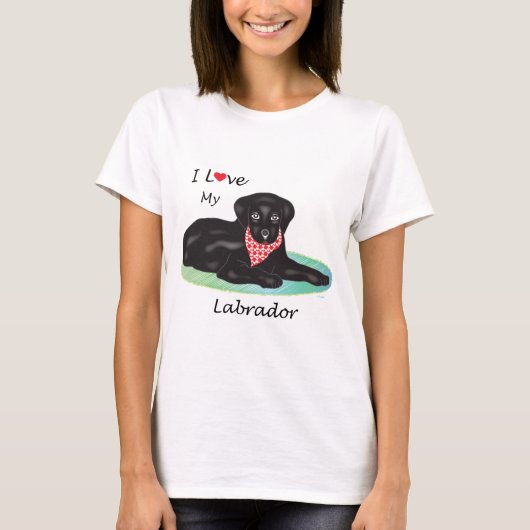 私のラブラドール Tシャツ (正面)