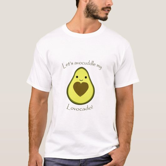 私のラボーカドかわいいアボカドを避けよう Tシャツ (正面)