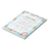 私のランダムな考え、カスタマイズ可能なかわいい虹 ノートパッド (回転)