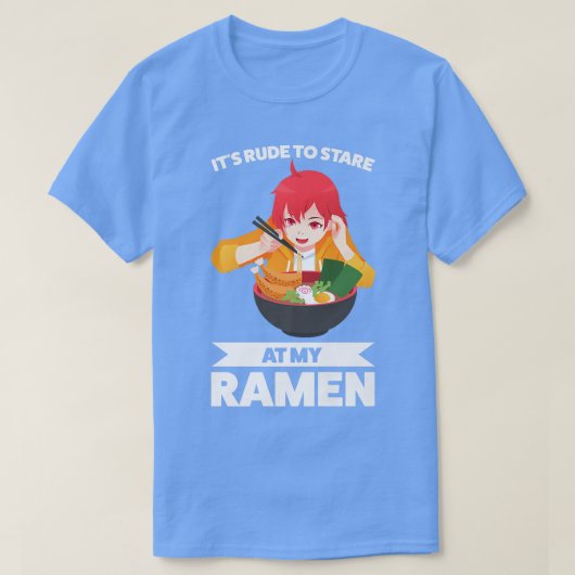 私のラーメンを見るのは失礼日本の380 Tシャツ (デザイン正面)