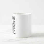 私のリクルーターの声を使わせない コーヒーマグカップ (中央)