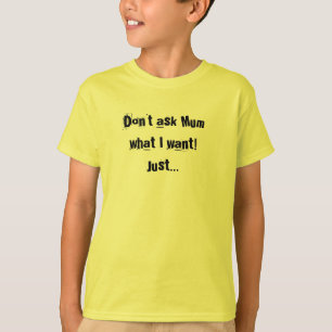私のリストの子供にTシャツを読んで下さい Tシャツ
