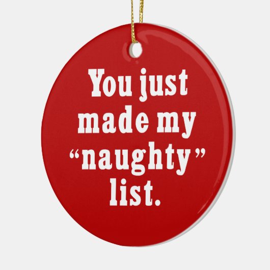 私のリストを作ったいけなばかりだ セラミックオーナメント (左)