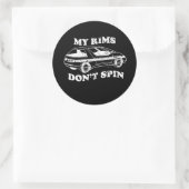私のリムはTシャツを回さない ラウンドシール (バッグ)
