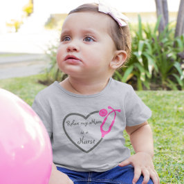 私のリラックス母はナースハート聴診器だ トドラーTシャツ