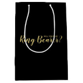 私のリングや輪を？申モダン出 ミディアムペーパーバッグ (正面)