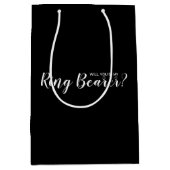 私のリングや輪を？申モダン出 ミディアムペーパーバッグ (正面)