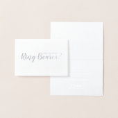 私のリングや輪を？銀エレガント色 箔カード (ディスプレー)