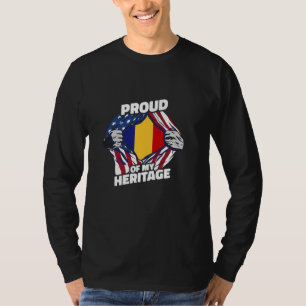 私のルーツを誇りに思う - 愛国的なルーマニア系アメリカ人 Tシャツ
