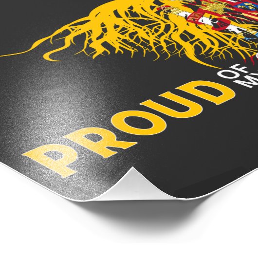 私のルーツ誇りを持ったのヒスパニスペインのック伝統月の フォトプリント            (角)