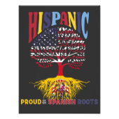 私のルーツ誇りを持ったのヒスパニスペインのック伝統月の フォトプリント            (正面)