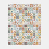 私のルーツ – 地中海のタイル フリースブランケット (正面)