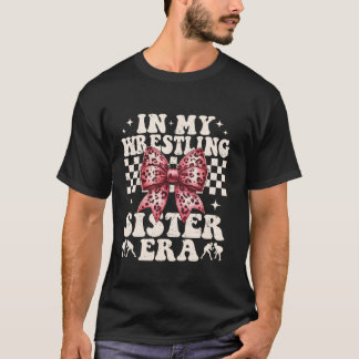 私のレスリング妹エラヒョウのコケット弓Wr Tシャツ