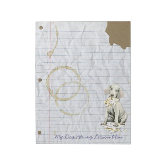 私のレッスン食べプラン ノートパッド (回転)