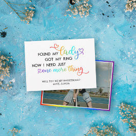 私のレディーLGBTの結婚式にブライズメイドになって！ 招待状