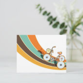 私のレトロバイク ポストカード (スタンド正面)