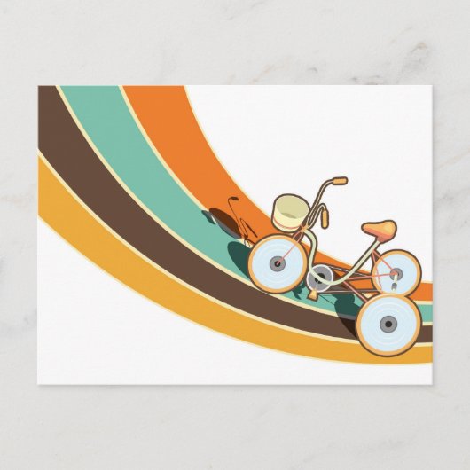 私のレトロバイク ポストカード (正面)