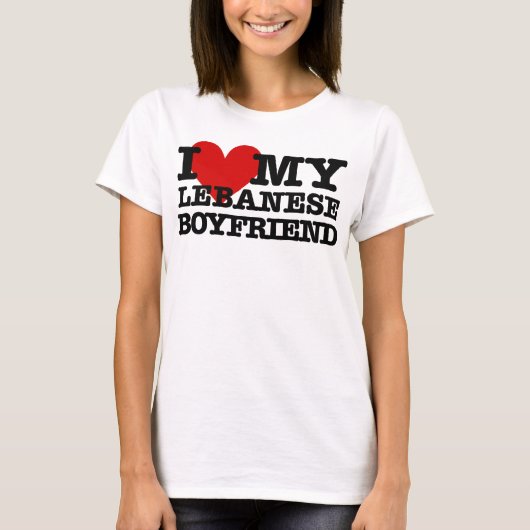 私のレバノンのボーイフレンドを愛して下さい Tシャツ (正面)