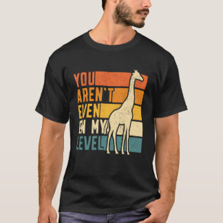 私のレベルじゃないキリン レトロ ヴィンテージ Tシャツ